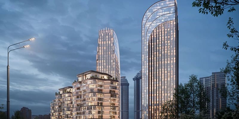 Апсайд Мосфильмовская фасад