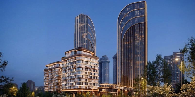 Лобби ЖК Апсайд Мосфильмовская